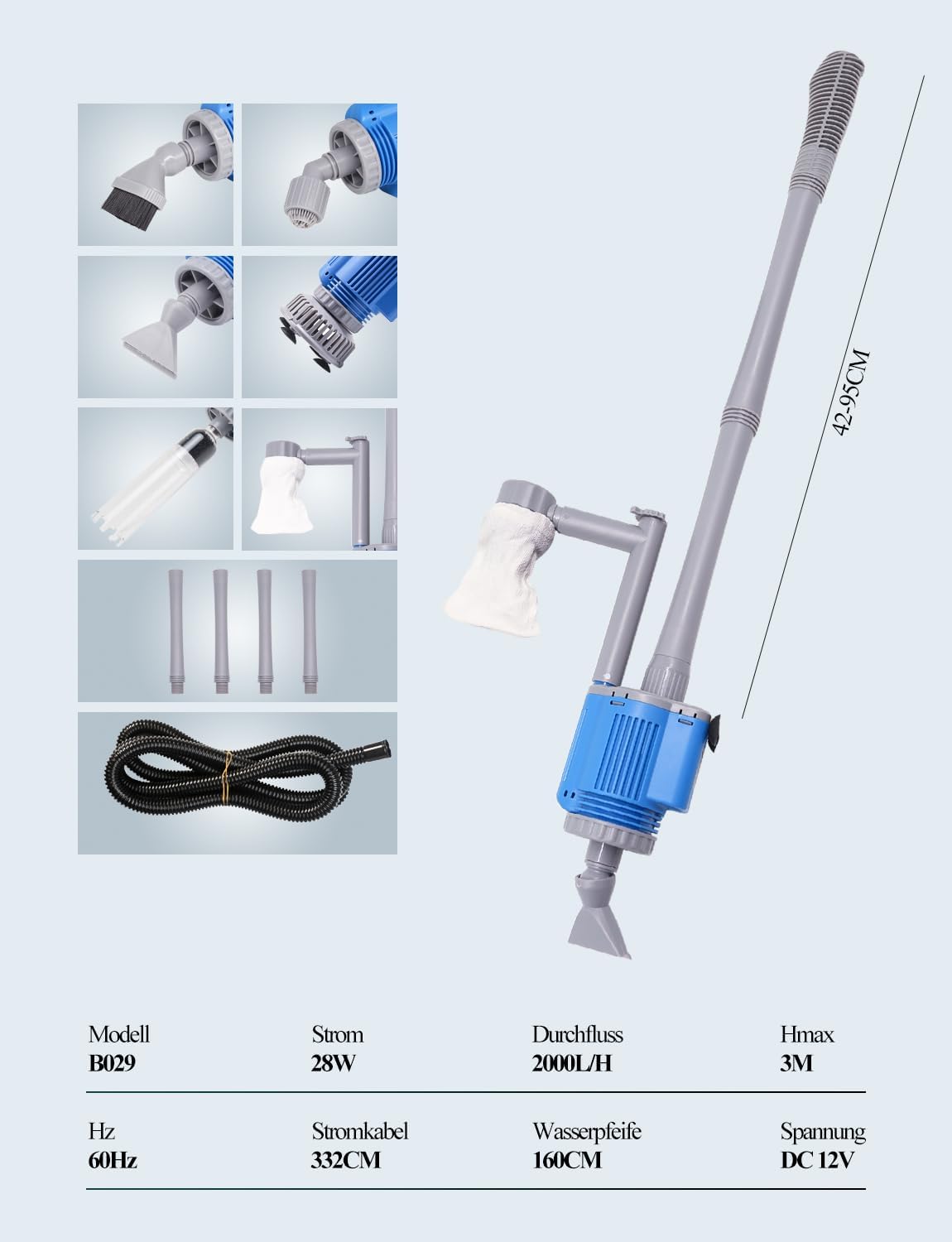 Čistič štěrku pimovo elektrického akvária