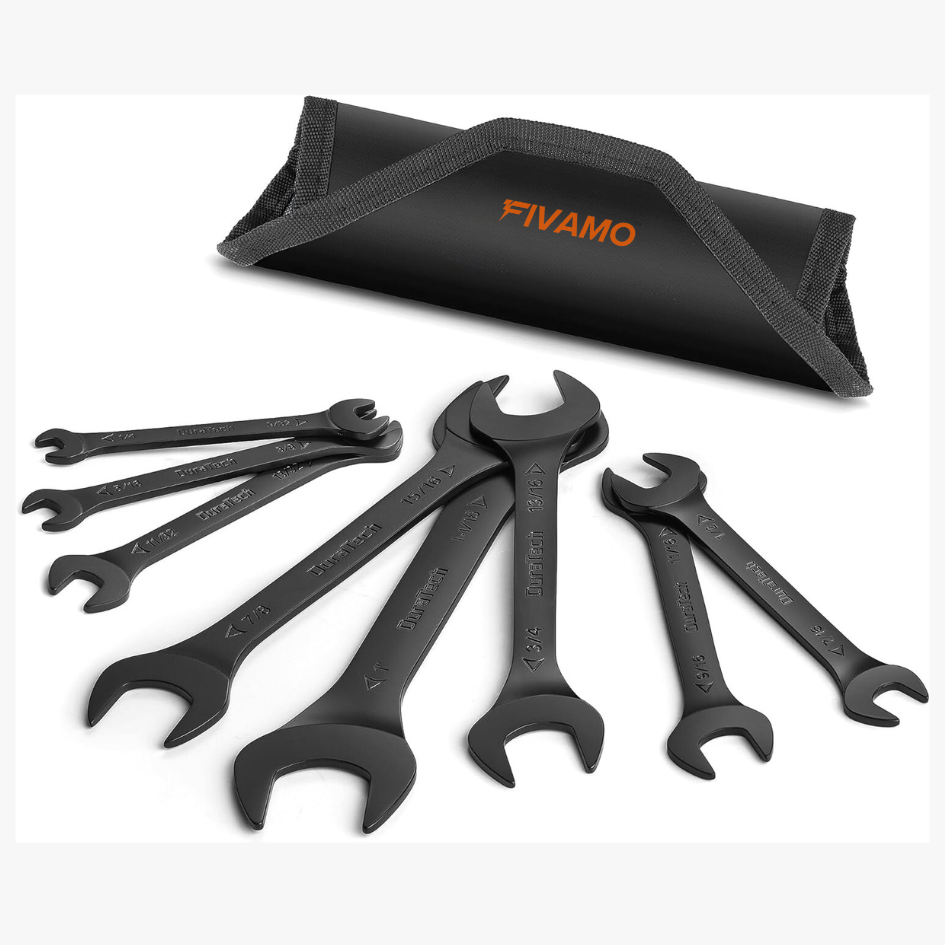 Pimovo Super-Thin Open End Wrench Set