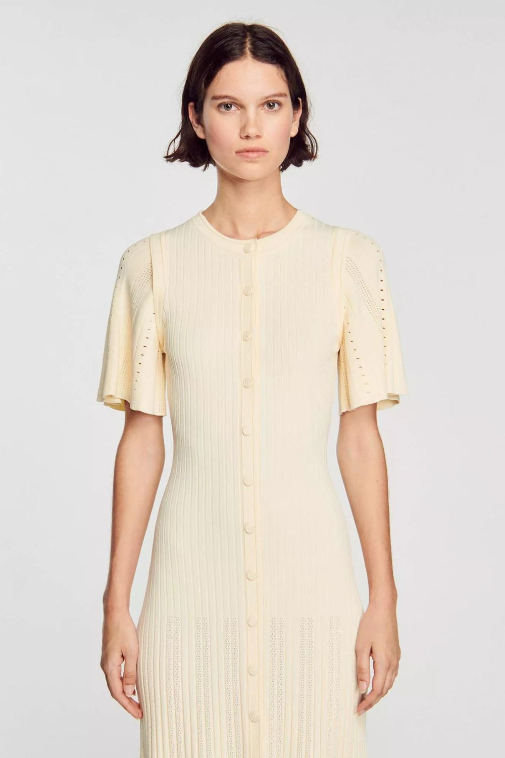 Knitted Fishtail Midi Dress