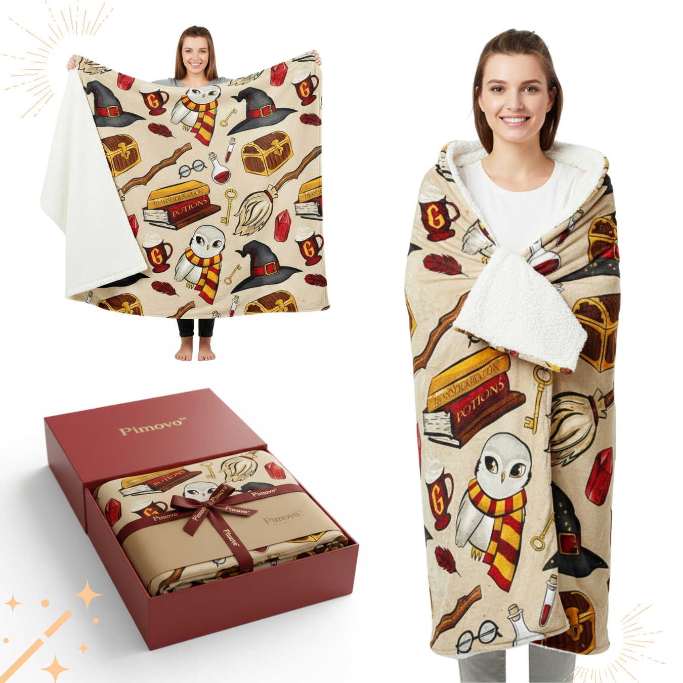 Pimovo™ Wizarding Cozy Blanket