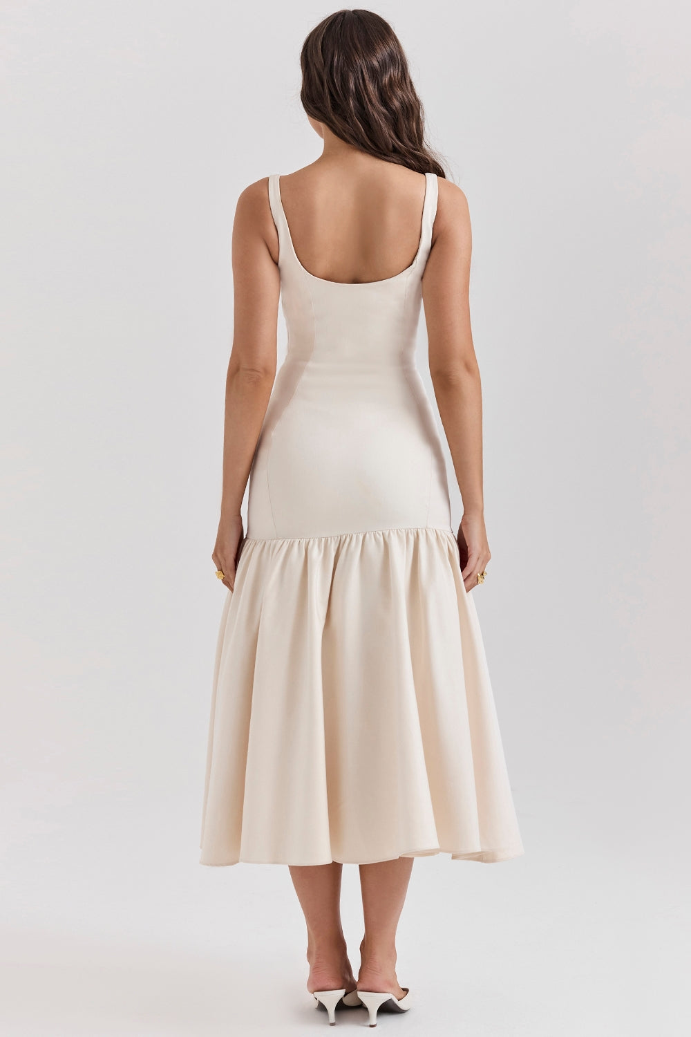 Dropped Waist Midi Dress