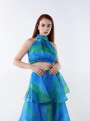 Trendy Print Two-Piece Dress Set