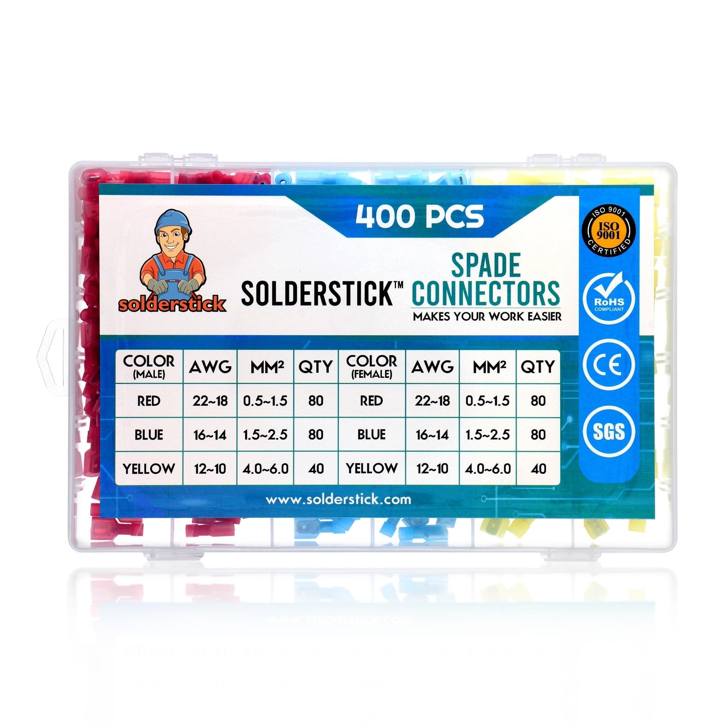 400 st Spade Connectors Kit
