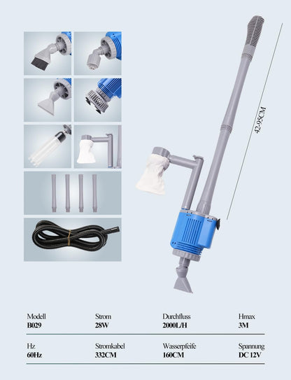 Čistič štěrku pimovo elektrického akvária