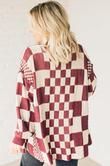 Checked Out Cardigan