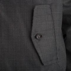 Mens Check Harrington Jacket - Dark Grey Check