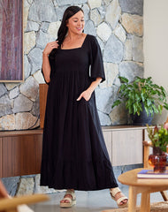 Estelle | Black Maxi Dress