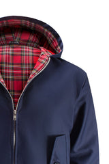 Miesten hupullinen Harrington-takki - Laivastonsininen
