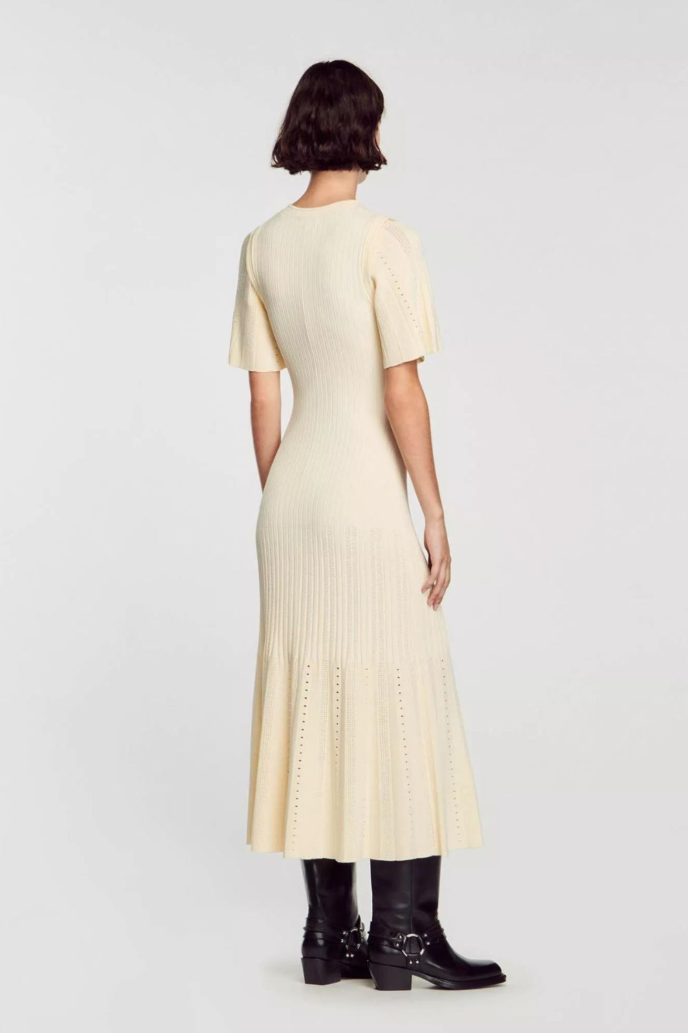 Knitted Fishtail Midi Dress