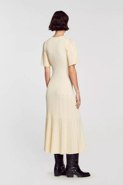 Knitted Fishtail Midi Dress