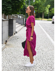 Sam Chic - V-kaula-aukkoinen elegantti mekko
