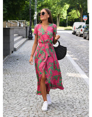 Sam Chic - V-kaula-aukkoinen elegantti mekko