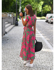 Sam Chic - V-kaula-aukkoinen elegantti mekko