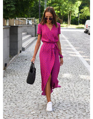 Sam Chic - V-kaula-aukkoinen elegantti mekko