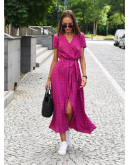 Sam Chic - V-kaula-aukkoinen elegantti mekko