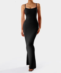 Spaghetti Strap Dress With Built in Shapewear