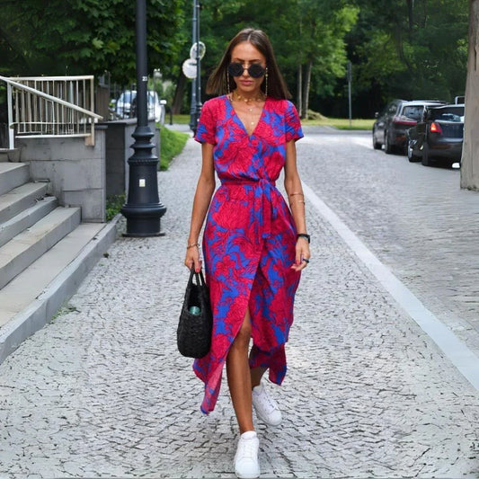 Sam Chic - V-kaula-aukkoinen elegantti mekko