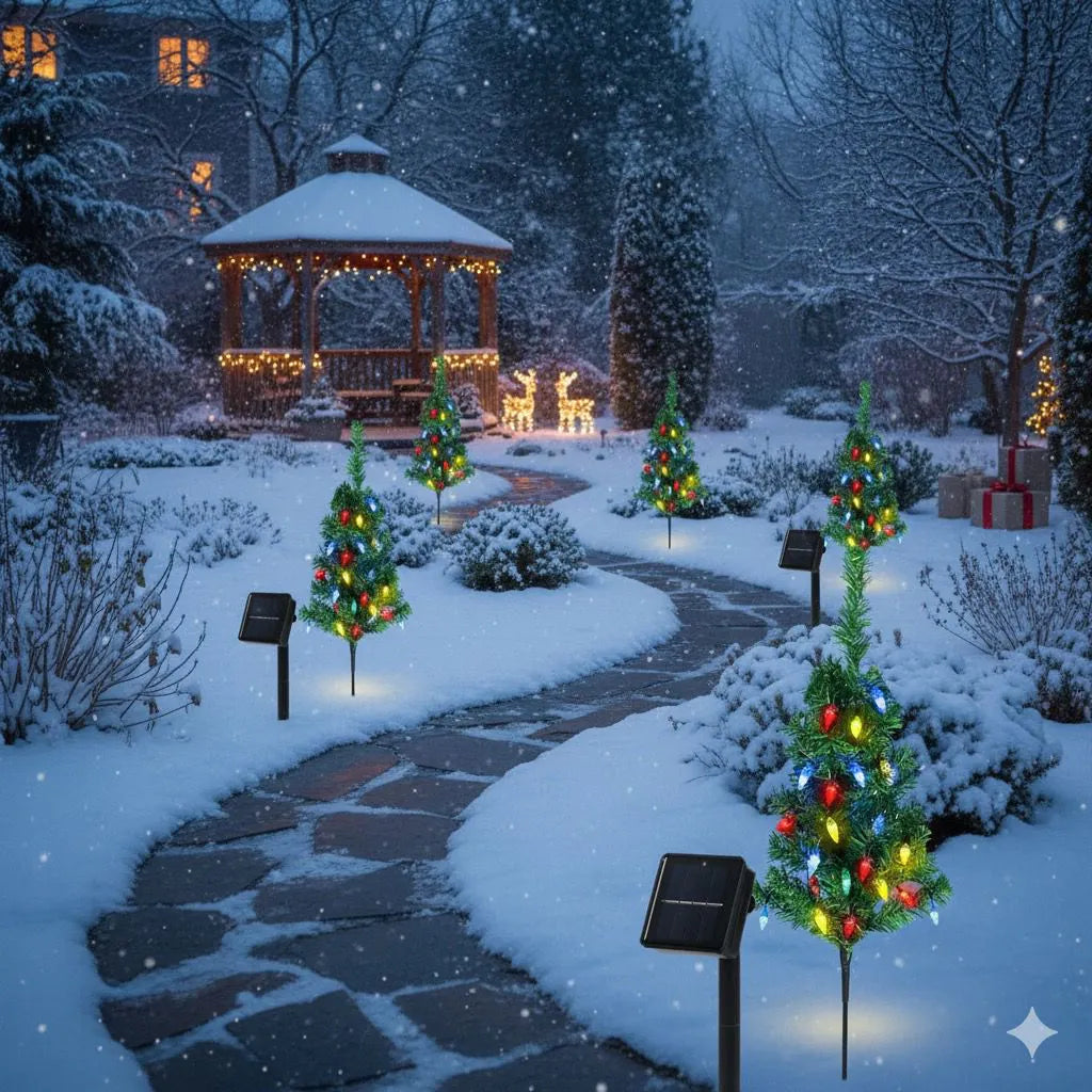 أضواء شجرة عيد الميلاد بالطاقة الشمسية من Pimovo™