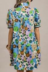 Jenny | Floral Puff Sleeve Pocket Dress