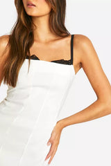 Lace Patchwork Bodycon Dress
