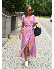 Sam Chic - V-kaula-aukkoinen elegantti mekko