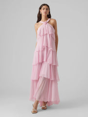 Chiffon Ruffled Maxi Dress